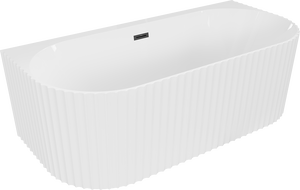 Mexen Sella самостоятелно стояща вана с ребра за стенен монтаж 170 x 80 см, бял