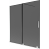 Mexen Velar параван за вана 2-крилен плъзгащ 150 x 150 cm, графит, хром - 896-150-000-41-01