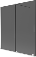 Mexen Velar параван за вана 2-крилен плъзгащ 150 x 150 cm, графит, хром - 896-150-000-41-01