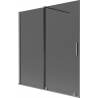 Mexen Velar плъзгащ се параван за вана с 2 крила 150 x 150 см, графит, gun metal - 896-150-000-41-95