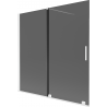 Mexen Velar двукрилен плъзгащ вана параван 160 x 150 см, графит, бял - 896-160-000-41-20