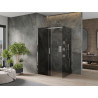 Mexen Omega раздвижна душ кабина 130 x 90 см, графит, хром - 825-130-090-01-40