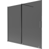 Mexen Velar Душ параван, плъзгащ се, 2-крилен, 170 x 150 см, графит, пистолетен метал - 896-170-000-41-95