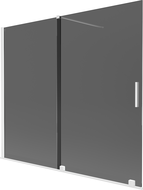 Mexen Velar двукрилен плъзгащ се душ параван 180 x 150 cm, графит, бял - 896-180-000-41-20