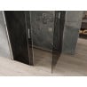 Mexen Omega душ кабина с плъзгащи се врати 140 x 90 см, графит, хром - 825-140-090-01-40
