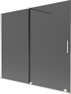 Mexen Velar двукрилен плъзгащ се параван за вана 180 x 150 см, графит, матиран никел - 896-180-000-41-97