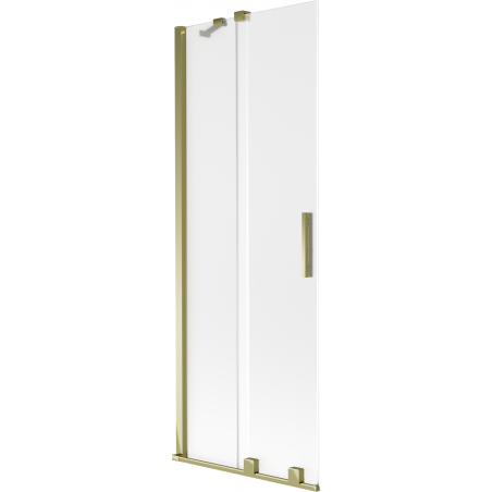 Mexen Velar двукрилен плъзгащ параван за вана 70 x 150 см, матиран, златен - 896-070-000-31-50