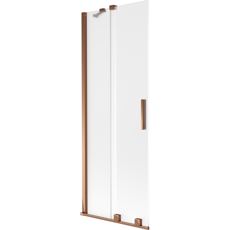 Mexen Velar параван за вана с 2 плъзгащи се крила 70 x 150 см, мат, розово злато - 896-070-000-31-60