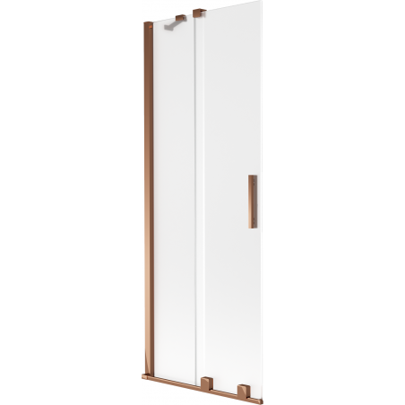 Mexen Velar параван за вана с 2 плъзгащи се крила 70 x 150 см, мат, розово злато - 896-070-000-31-60