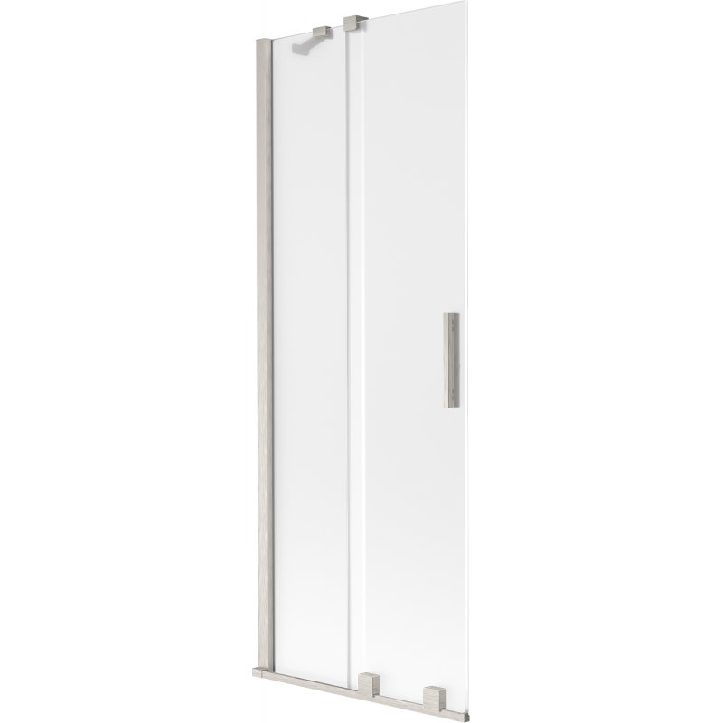 Mexen Velar две крила плъзгащ се параван за вана 70 x 150 см, матирано, четкан никел - 896-070-000-31-97