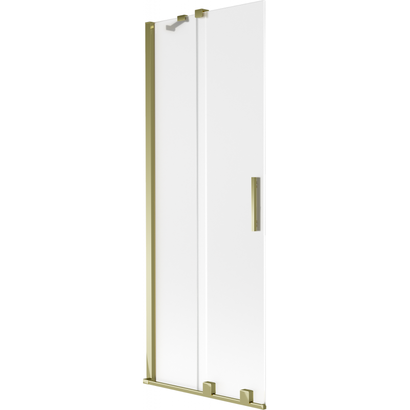 Mexen Velar плъзгащ се параван за вана с 2 крила 75 x 150 см, матирано стъкло, златисто - 896-075-000-31-50