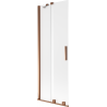 Mexen Velar двукрилен плъзгащ се душ параван 75 x 150 см, матиран, розово злато