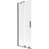 Mexen Velar двукрилен плъзгащ се параван за вана 75 x 150 cm, матирано стъкло, gun metal - 896-075-000-31-95