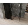 Mexen Omega разширяема душ кабина 150 x 80 см, графит, хром - 825-150-080-01-40