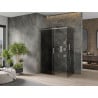 Mexen Omega душ кабина, плъзгаща се 150 x 80 см, графит, хром - 825-150-080-01-40