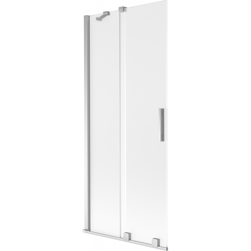 Mexen Velar 2-частен плъзгащ параван за вана 80 x 150 см, матиран, хром - 896-080-000-31-01