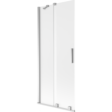 Mexen Velar 2-частен плъзгащ параван за вана 80 x 150 см, матиран, хром - 896-080-000-31-01