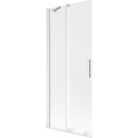 Mexen Velar разтегателен параван за вана 80 x 150 см, скреж, бял - 896-080-000-31-20