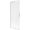 Mexen Velar разтегателен параван за вана 80 x 150 см, скреж, бял - 896-080-000-31-20