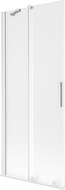 Mexen Velar параван за вана с 2 крила, плъзгащи се 80 x 150 см, матирани, бели - 896-080-000-31-20