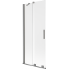 Mexen Velar 2-крилен плъзгащ се параван за вана 80 x 150 cm, матиран, gun metal - 896-080-000-31-95