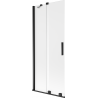 Mexen Velar параван за вана с 2 плъзгащи се крила 85 x 150 см, матов, черен - 896-085-000-31-70