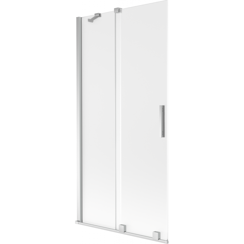 Mexen Velar двукрилен плъзгащ се параван за вана 90 x 150 cm, матирано, хром - 896-090-000-31-01
