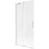 Mexen Velar сгъваем параван за вана, 2-крилен, плъзгащ се, 90 x 150 см, матов, бял - 896-090-000-31-20
