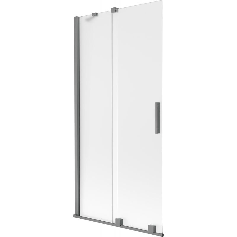 Mexen Velar параван за вана двукрилен плъзгащ се 90 x 150 cm, матирано стъкло, gun metal - 896-090-000-31-95