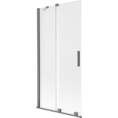 Mexen Velar параван за вана 2-крилен плъзгащ се 90 x 150 cm, мат, gun metal - 896-090-000-31-95
