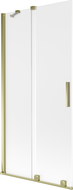 Mexen Velar параван за вана, двукрилен плъзгащ се 95 x 150 см, матиран, златен - 896-095-000-31-50