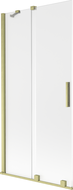 Mexen Velar параван за вана с 2 плъзгащи се крила 95 x 150 см, матирано, златно четкано - 896-095-000-31-55
