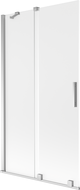 Mexen Velar параван за вана с 2 крила, плъзгащ се 100 x 150 см, матирано, хром - 896-100-000-31-01