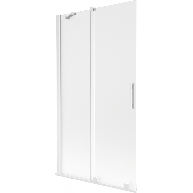 Mexen Velar параван за вана 2-крилен плъзгащ се 100 x 150 см, матирано, бяло - 896-100-000-31-20