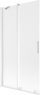 Mexen Velar параван за вана 2-крилен плъзгащ се 100 x 150 см, матирано, бяло - 896-100-000-31-20