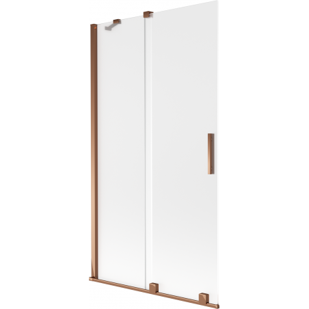 Mexen Velar двукрилен подвижен екран за вана 100 x 150 cm, матирано, розово злато - 896-100-000-31-60