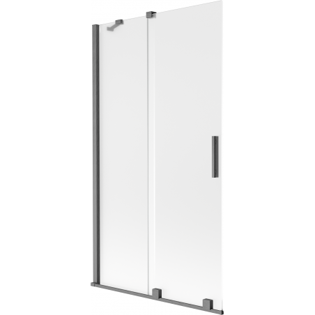 Mexen Velar двукрило плъзгащо се душ параван 100 x 150 cm, матиран, четкан gun gray - 896-100-000-31-66