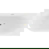 Mexen Gia свободностояща ъглова вана с рифел, дясна 170 x 80 см, бял гланц,