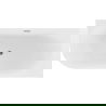 Mexen Gia самостоятелна ъглова оребрена вана дясна 170 x 80 cm, бял гланц, преливник gun metal - 52701708000P-95