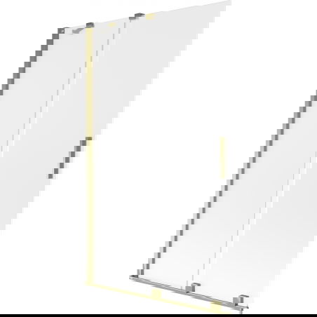 Mexen Velar двукрилен плъзгащ параван за вана 110 x 150 см, матирано, златно - 896-110-000-31-50