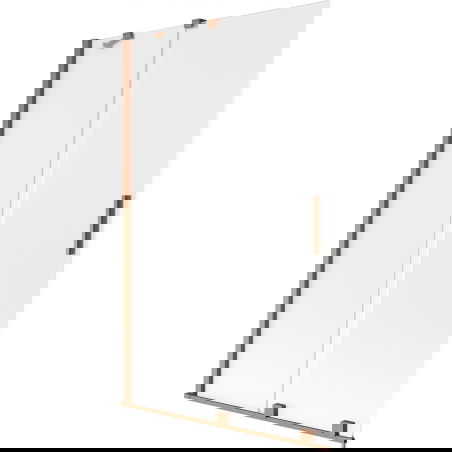 Mexen Velar двукрилен плъзгащ се душ параван 110 x 150 см, матирано, четкована мед - 896-110-000-31-65