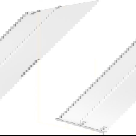 Mexen Velar двукрилен плъзгащ се параван за вана 110 x 150 см, матиран, четкан никел - 896-110-000-31-97