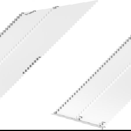 Mexen Velar двукрилен плъзгащ се параван за вана 120 x 150 см, матов, хром - 896-120-000-31-01