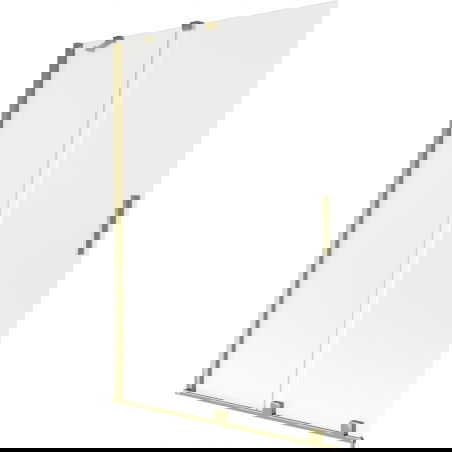 Mexen Velar двукрилен плъзгащ се душ параван 120 x 150 см, матирано стъкло, златен - 896-120-000-31-50
