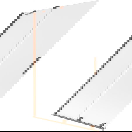 Mexen Velar параван за вана с 2 крила плъзгащ се 120 x 150 см, матирано, розово злато - 896-120-000-31-60