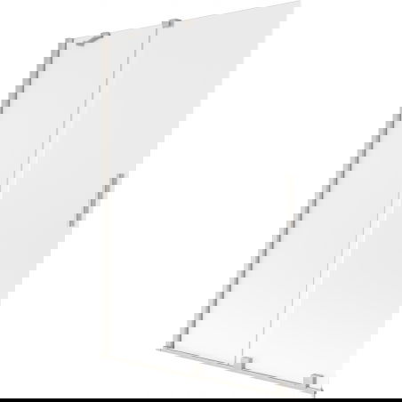 Mexen Velar душ параван с плъзгащ се механизъм, 2-крила, 120 x 150 см, матирано стъкло, четен никел - 896-120-000-31-97