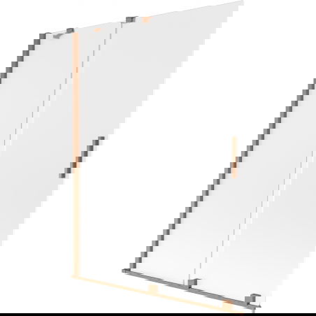 Mexen Velar параван за вана 2-крилен плъзгащ се 130 x 150 см, мат, четкана мед - 896-130-000-31-65
