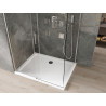 Mexen Omega разтегателна душ кабина 100 x 80 см, прозрачна, хром + поддушово