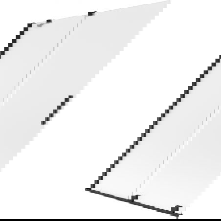 Mexen Velar душ параван за вана, 2-крилен плъзгащ 130 x 150 см, матиран, черен - 896-130-000-31-70