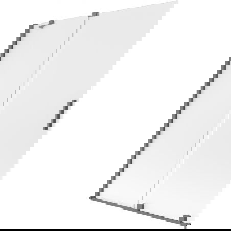 Mexen Velar двукрилен плъзгащ се параван за вана 130 x 150 cm, матиран, gun metal - 896-130-000-31-95
